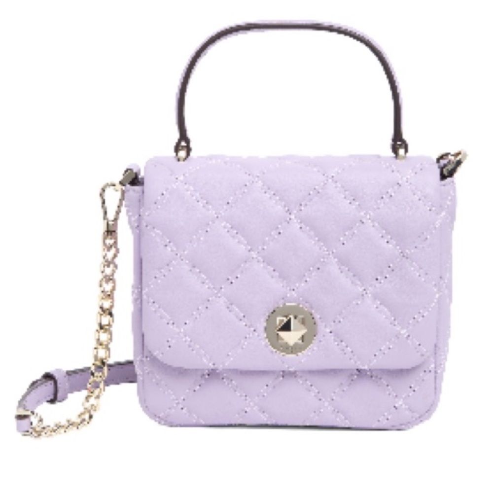 Kate Spade Natalia Quilted Square Bag Lavender